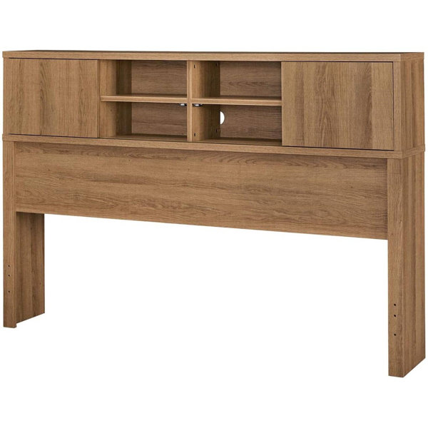 Latitude Run® Queen Solid Wood Bookcase Headboard Wayfair